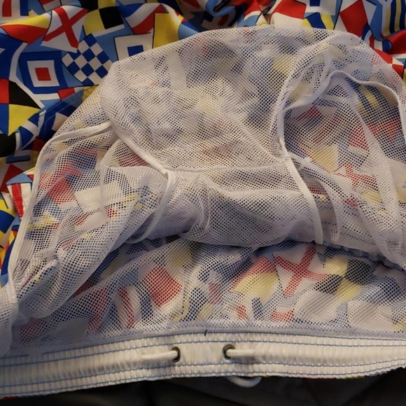 Charleston Threads Nautical Flags Swim Trunks XXL - Picture 6 of 7